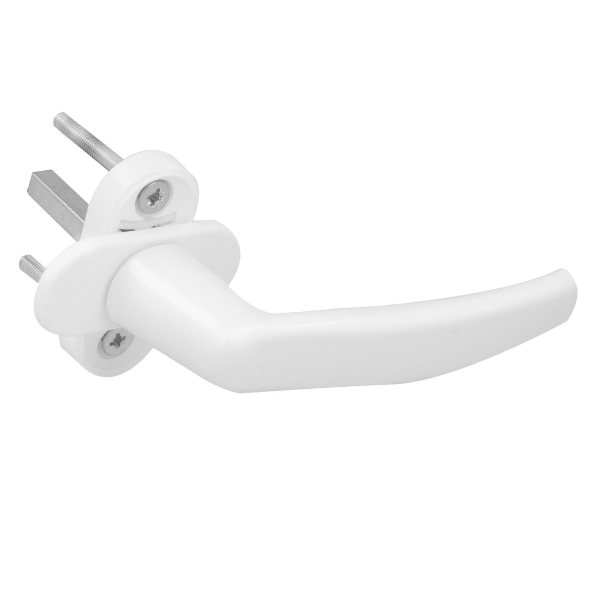 Stiftl/änge 45mm Premium Aluminium Fenstergriff in Wei/ß